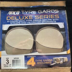 ADCO Deluxe Series Tyre Gards for tv or trailer NEW